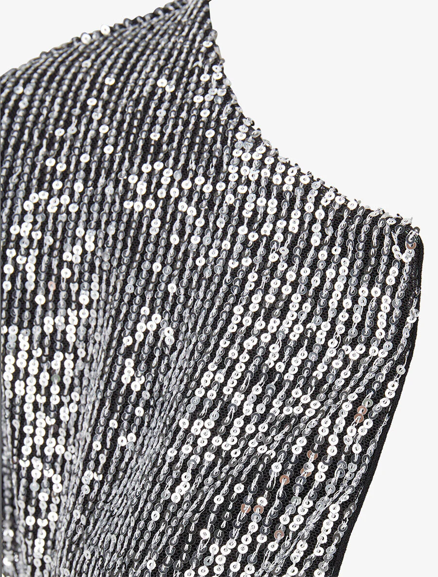 Pailletten bolero - zilver - Image 3