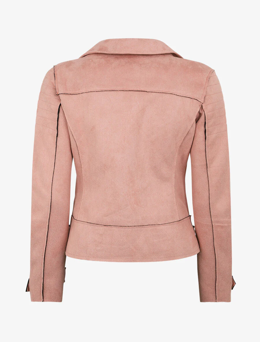 Perfecto-stijl leren jas - Rose - Image 2