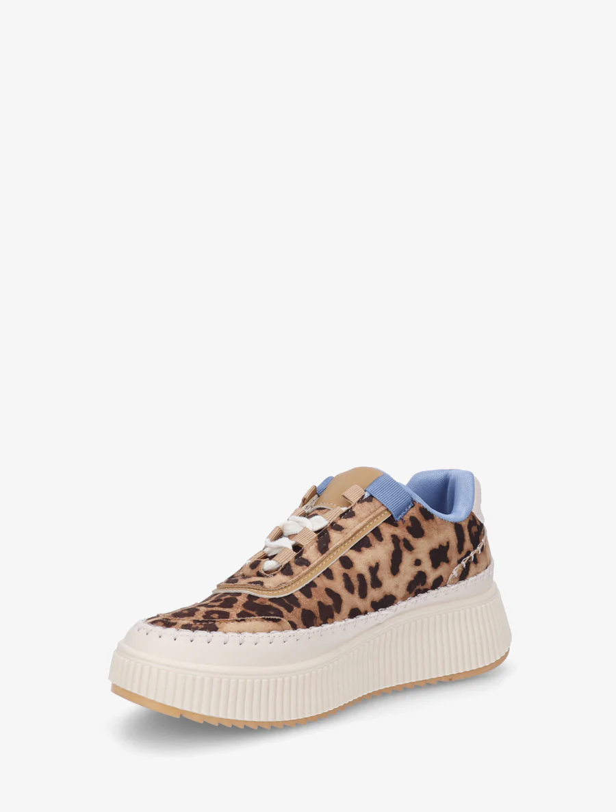 Platformzool sneakers met print - Kameel - Image 3