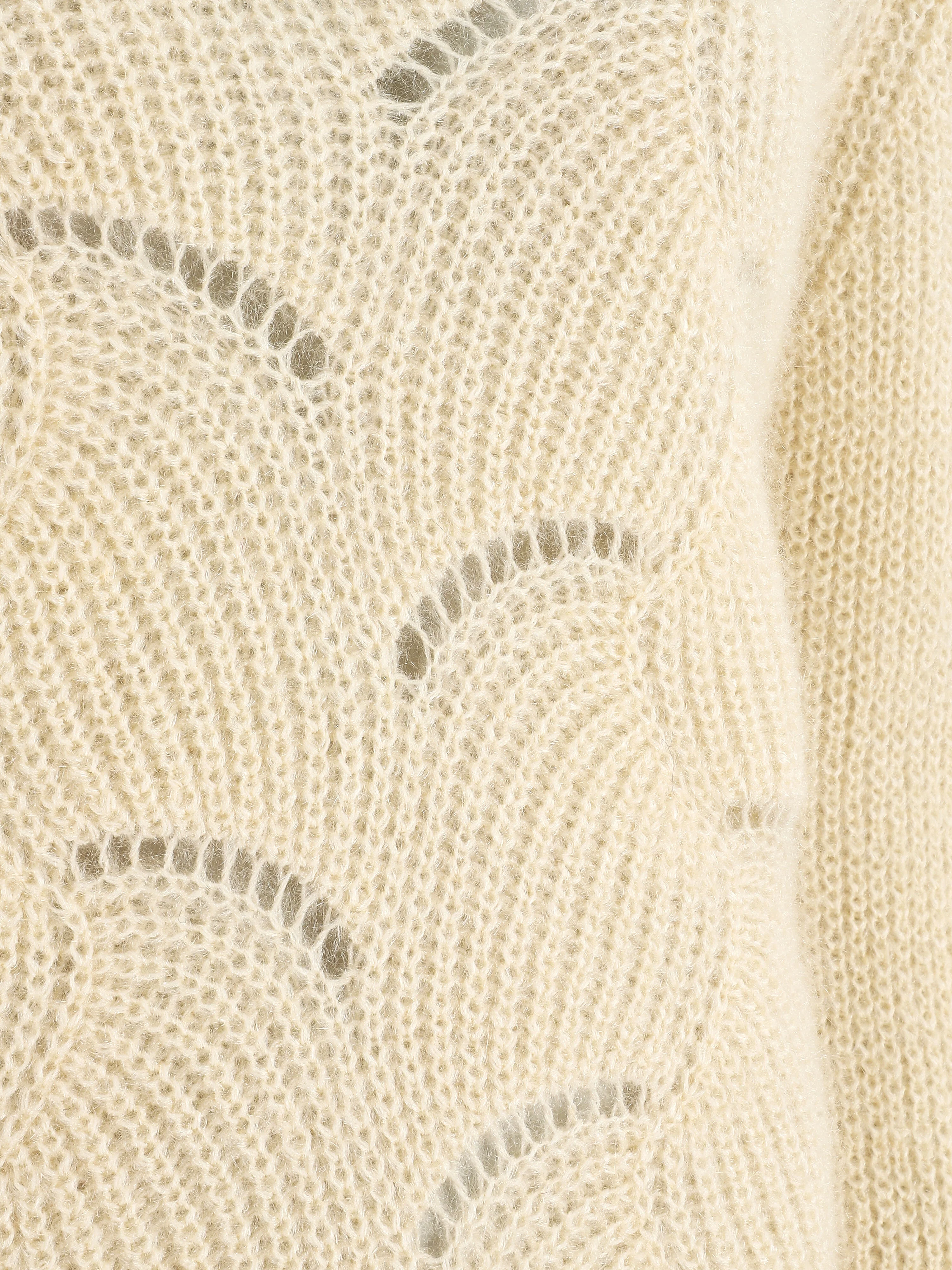 Pluizige uni trui - Beige - Image 3