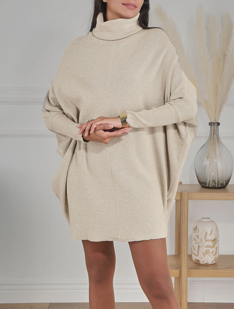 Oversized coltrui - Beige - Image 4