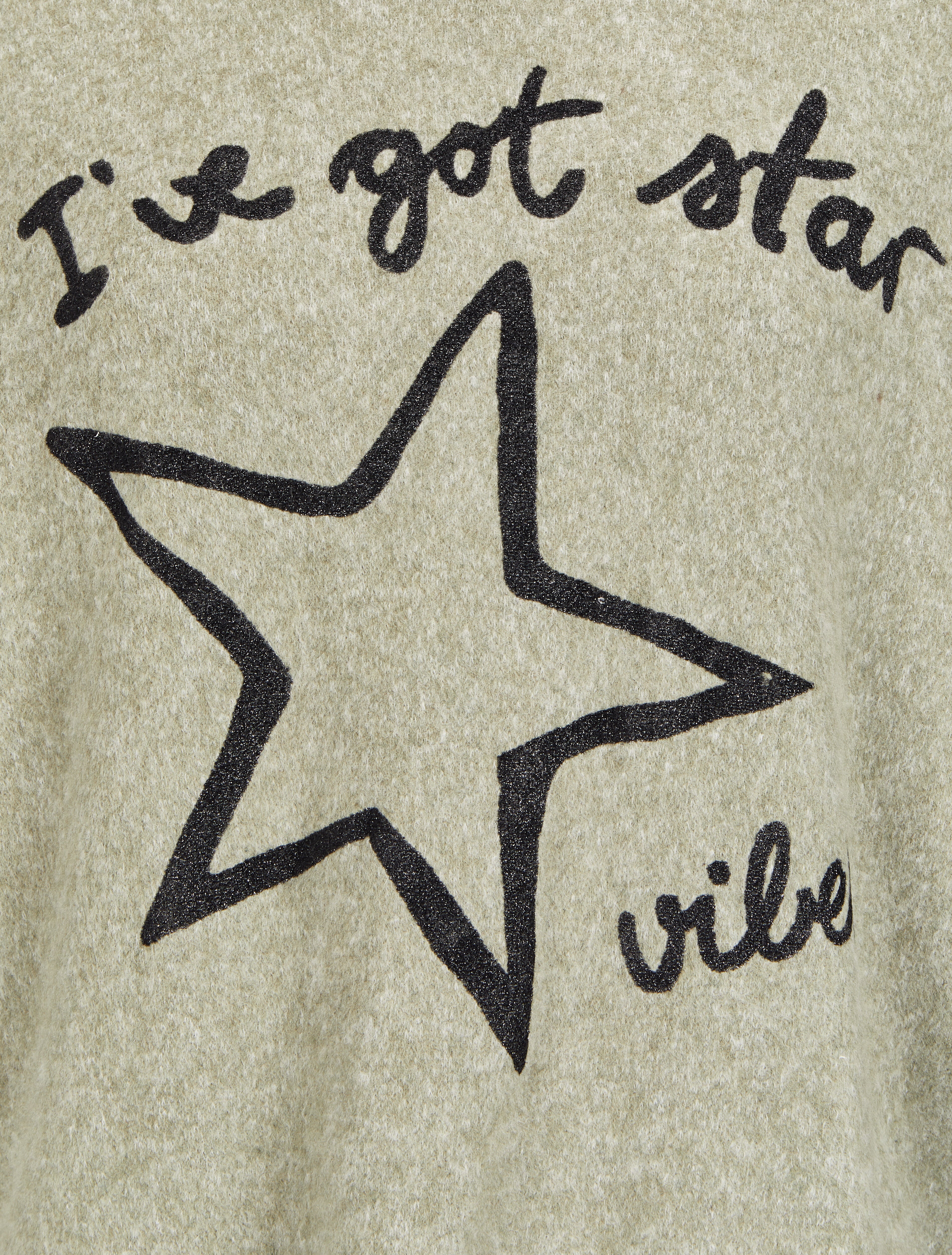 Vleermuisprint trui "I've got star" - Olijfgroen - Image 3