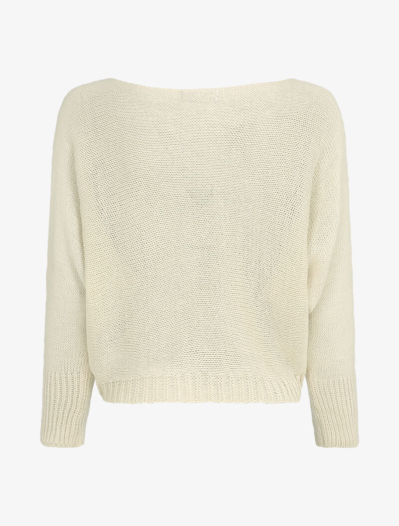 LOVE bedrukte vleermuistrui - Beige - Image 2