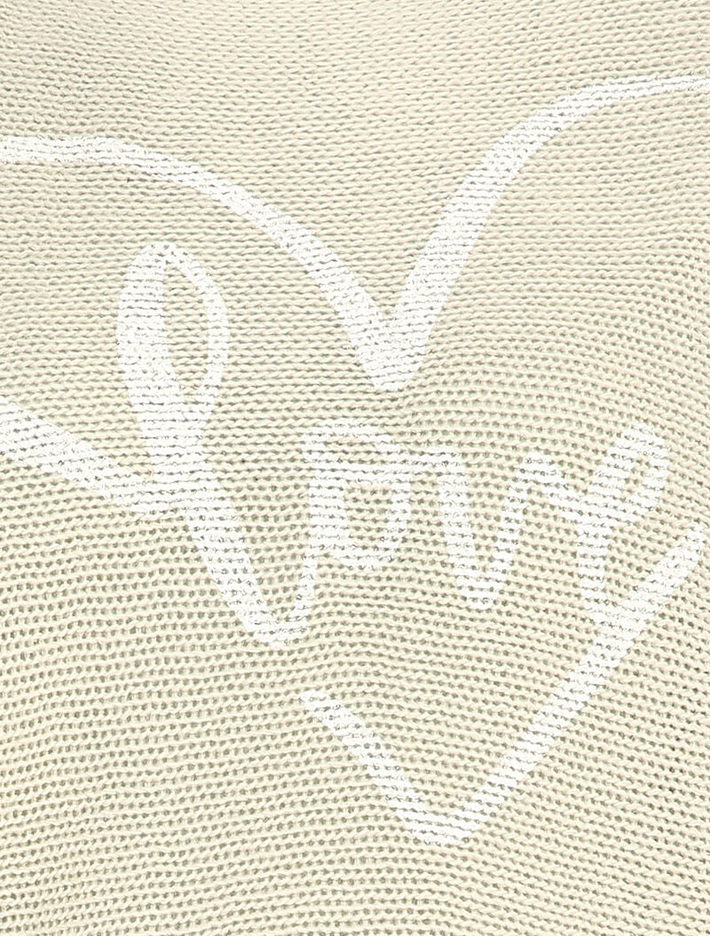 LOVE bedrukte vleermuistrui - Beige - Image 3