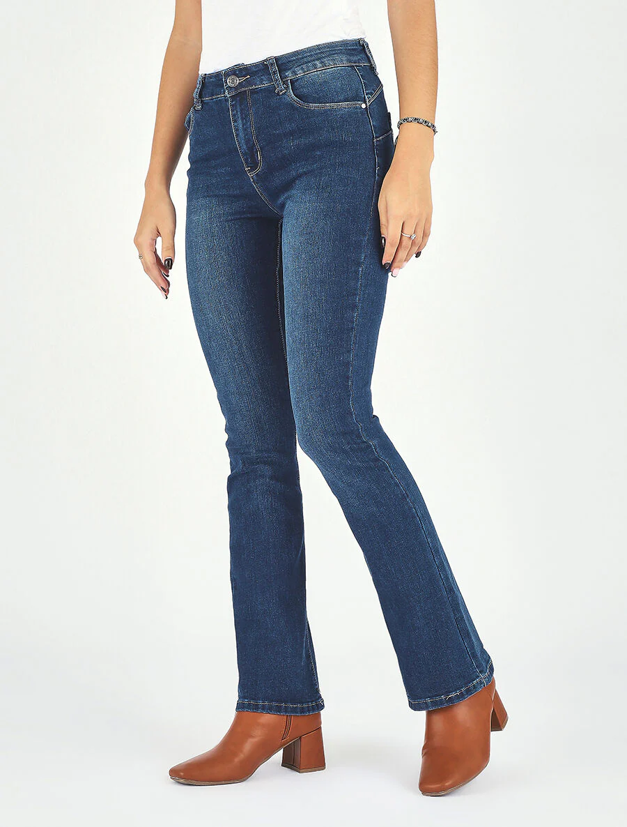 Push-up bootcut jeans - blauw - Image 4