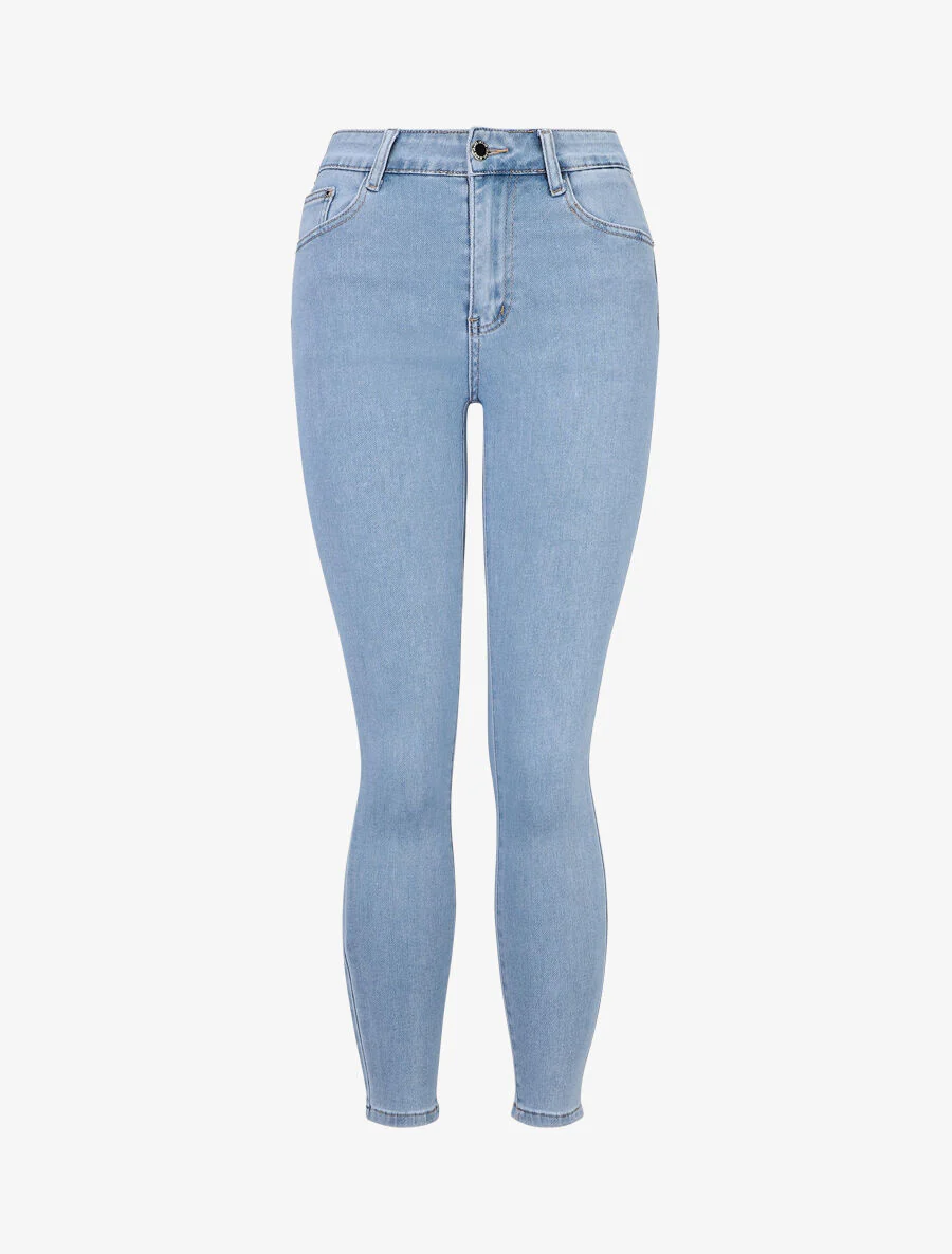 Push up skinny jeans - blauw - Image 2