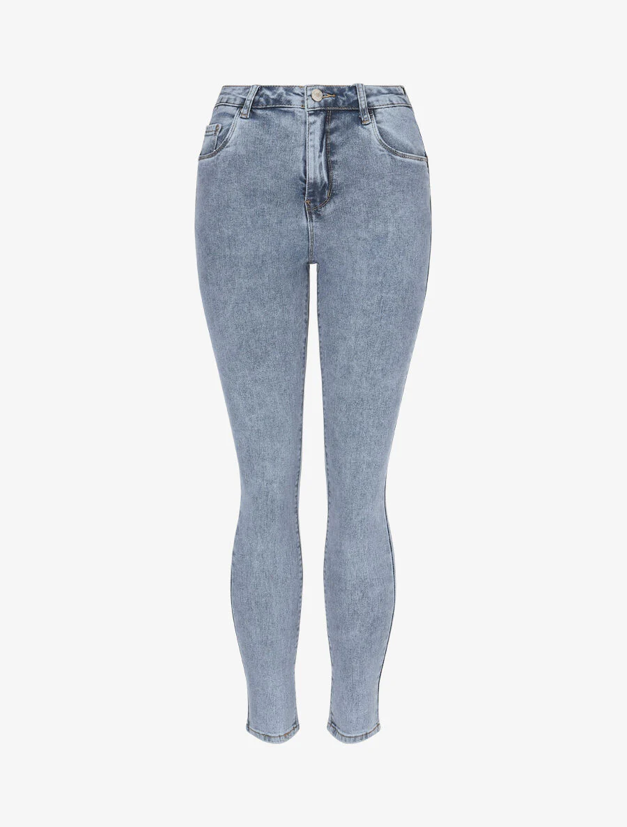 Push up skinny jeans - blauw