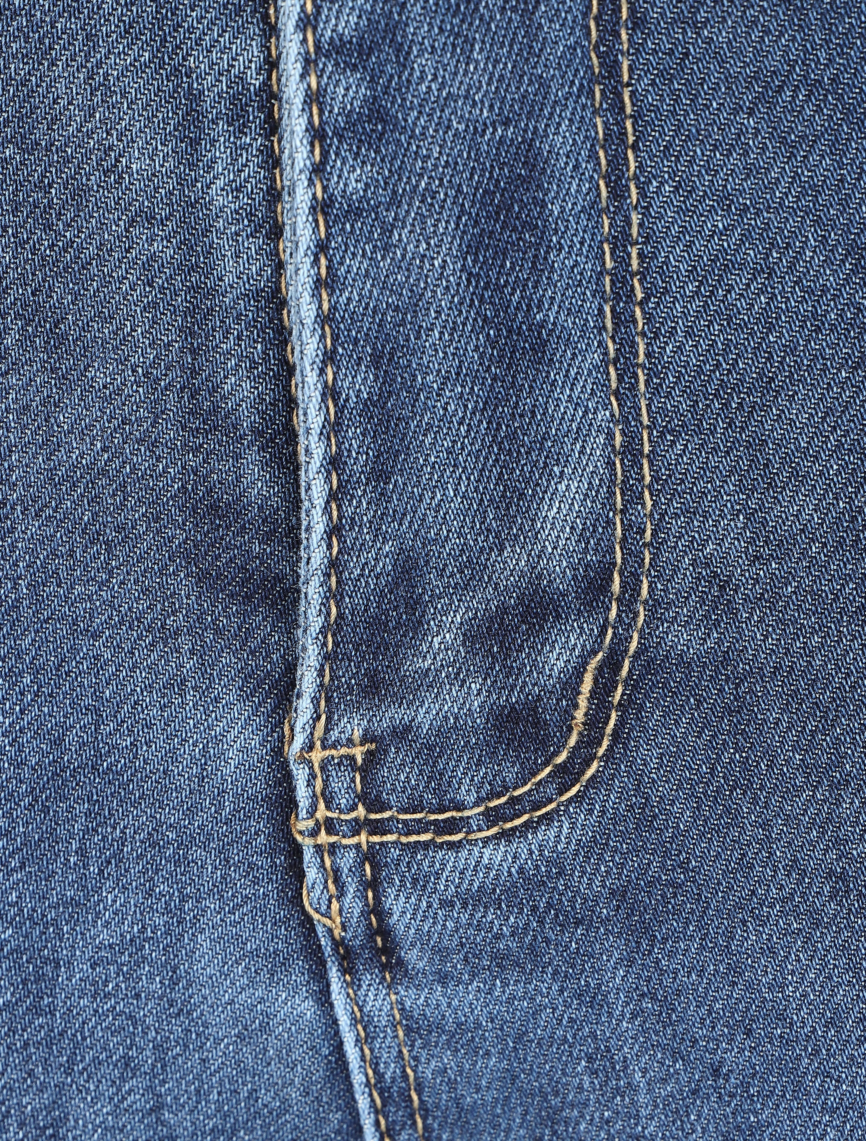 Push-up skinny jeans met hoge taille - blauw - Image 5