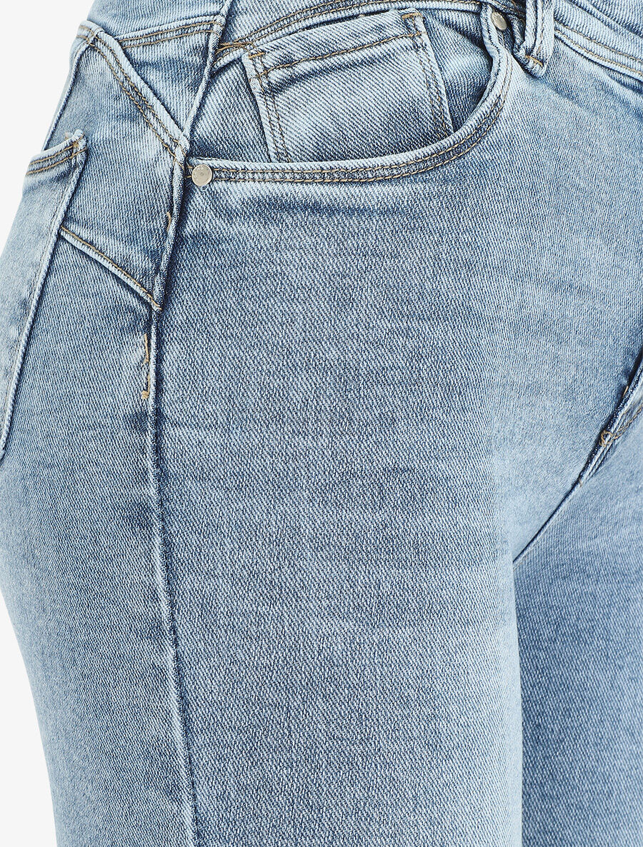 Push up skinny jeans standaard maat - Lichtblauw - Image 3