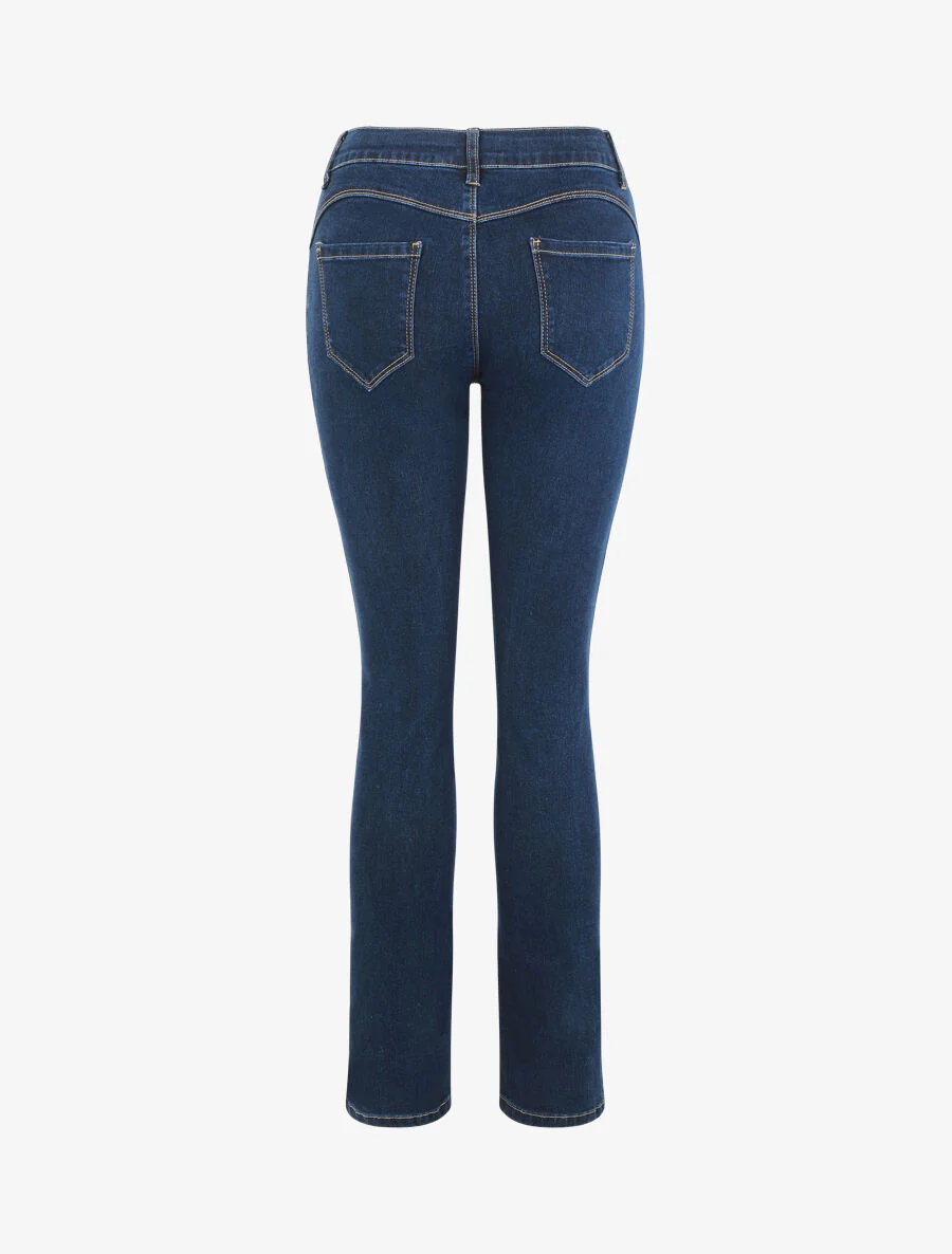 Push-up slim fit jeans in grote maat - blauw - Image 2