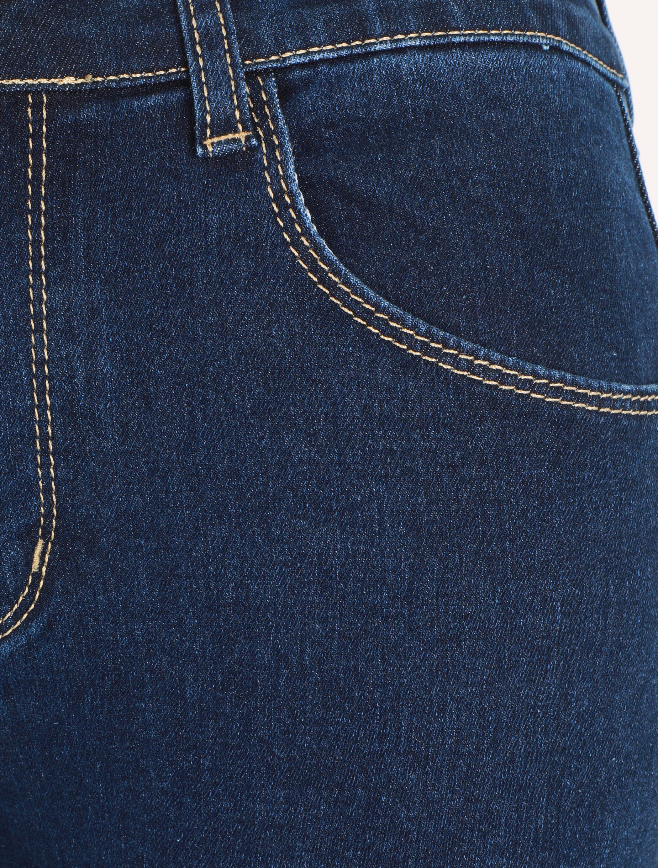 Push-up slim fit jeans in grote maat - blauw - Image 3