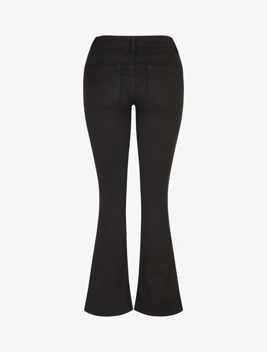 Push-up. uitlopende jeans - zwart - Image 2