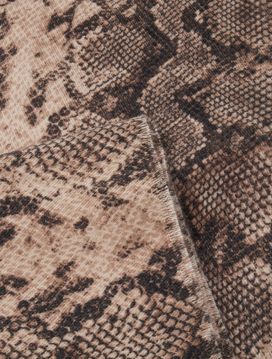 Pythonprint sjaal - Beige - Image 3