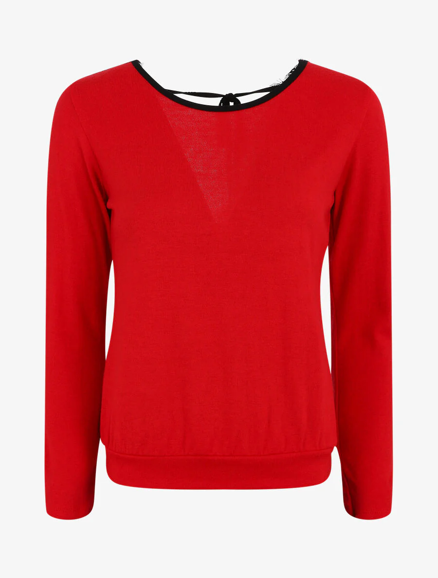 Recht rug kanten rug - Rood
