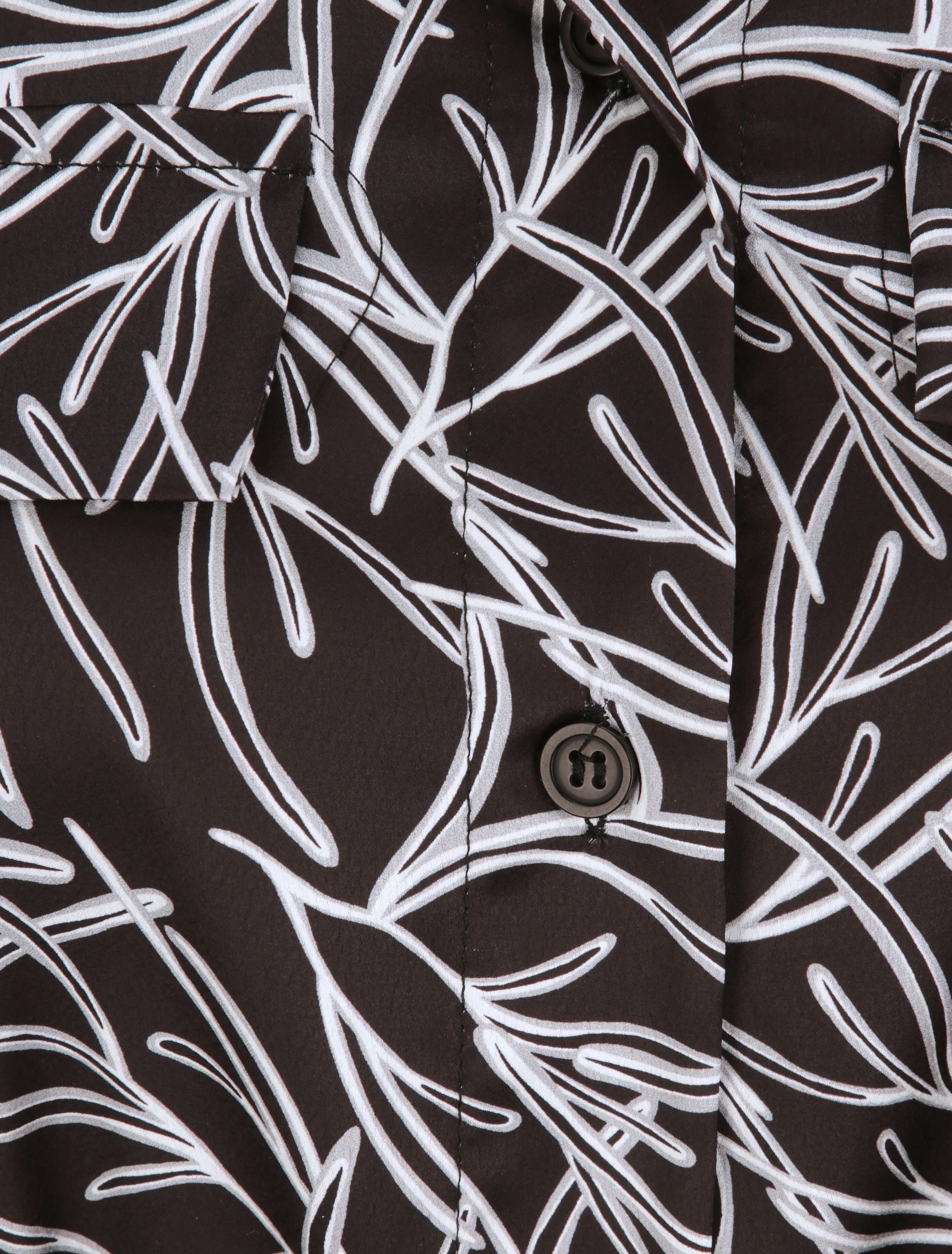 Recht shirtjurk zonder mouwen met grafisch print - Zwart - Image 3
