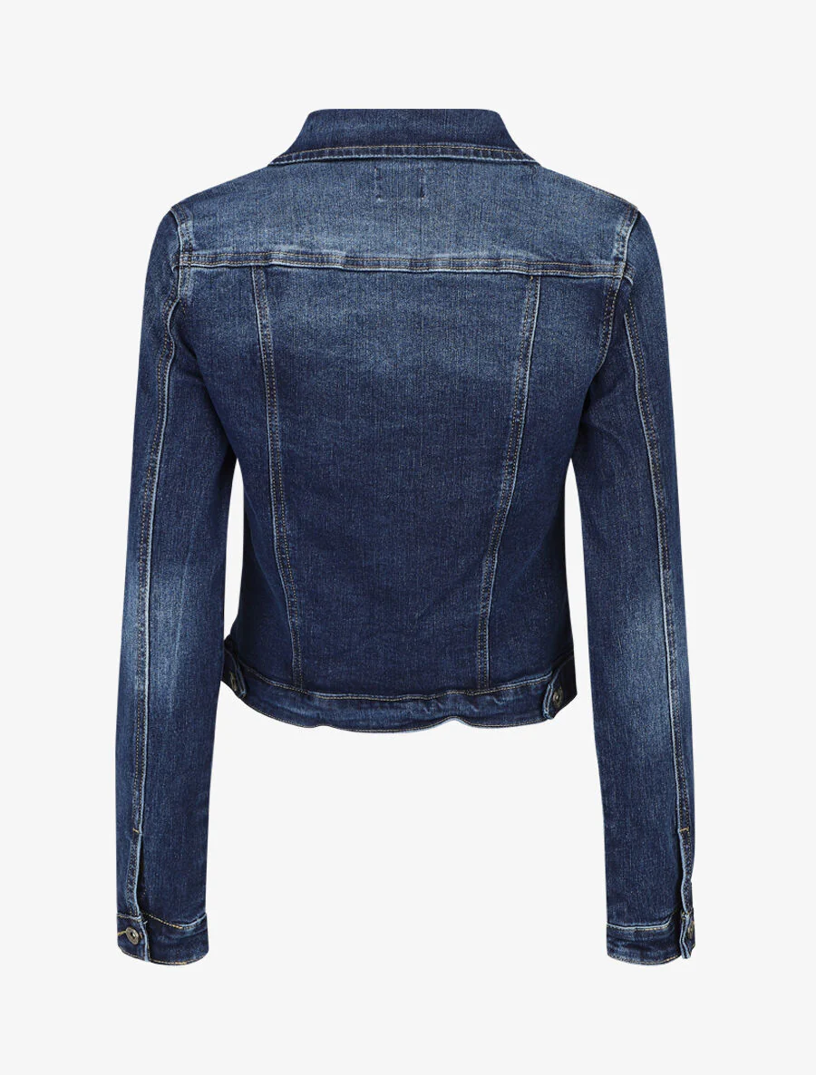 Recht spijkerjack - Denim blauw - Image 2