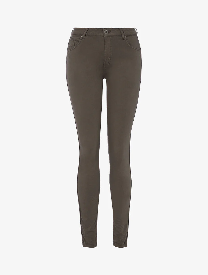 Basis jeans rechte snit - Bruin