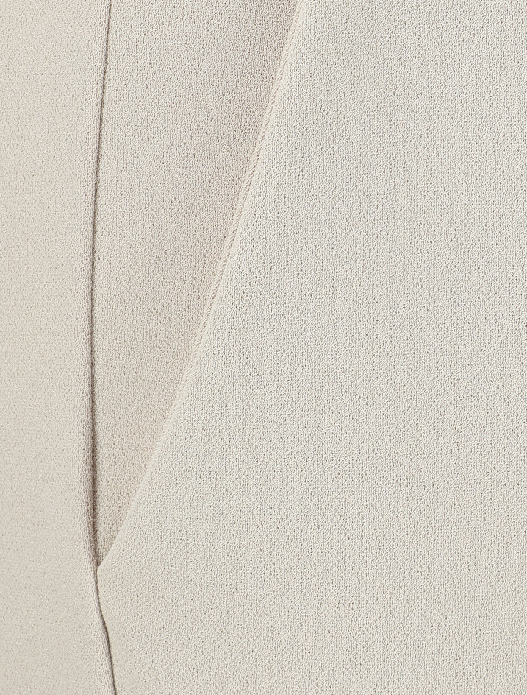 Rechte broek met elastische taille - beige - Image 3