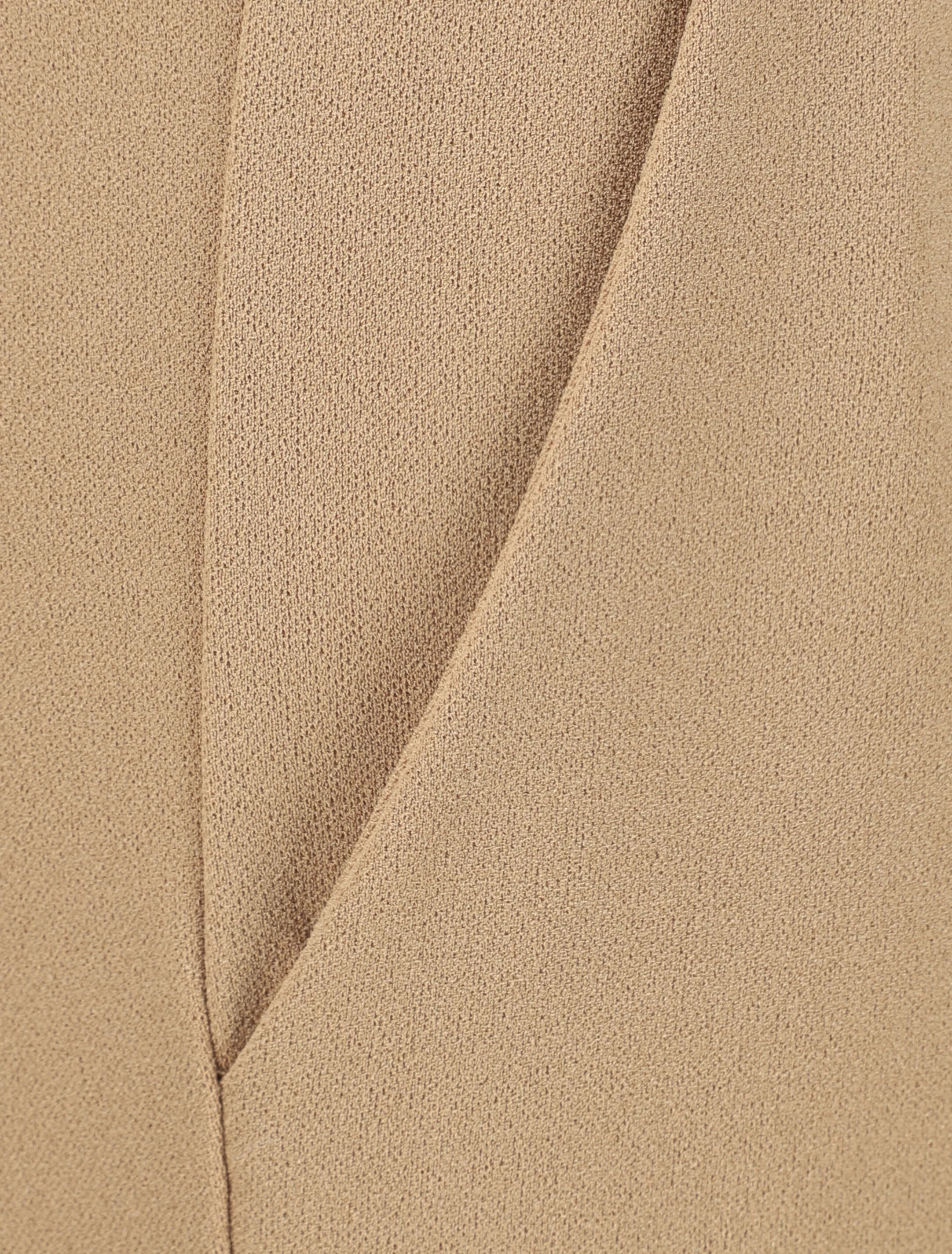 Rechte broek met elastische taille - Kameel - Image 3