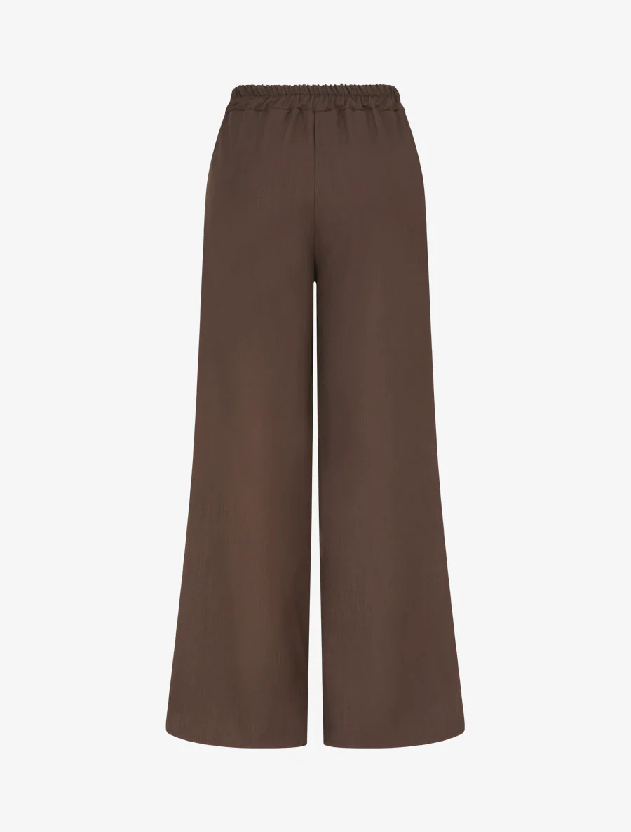Rechte broek met fantasieriem - Bruin - Image 2