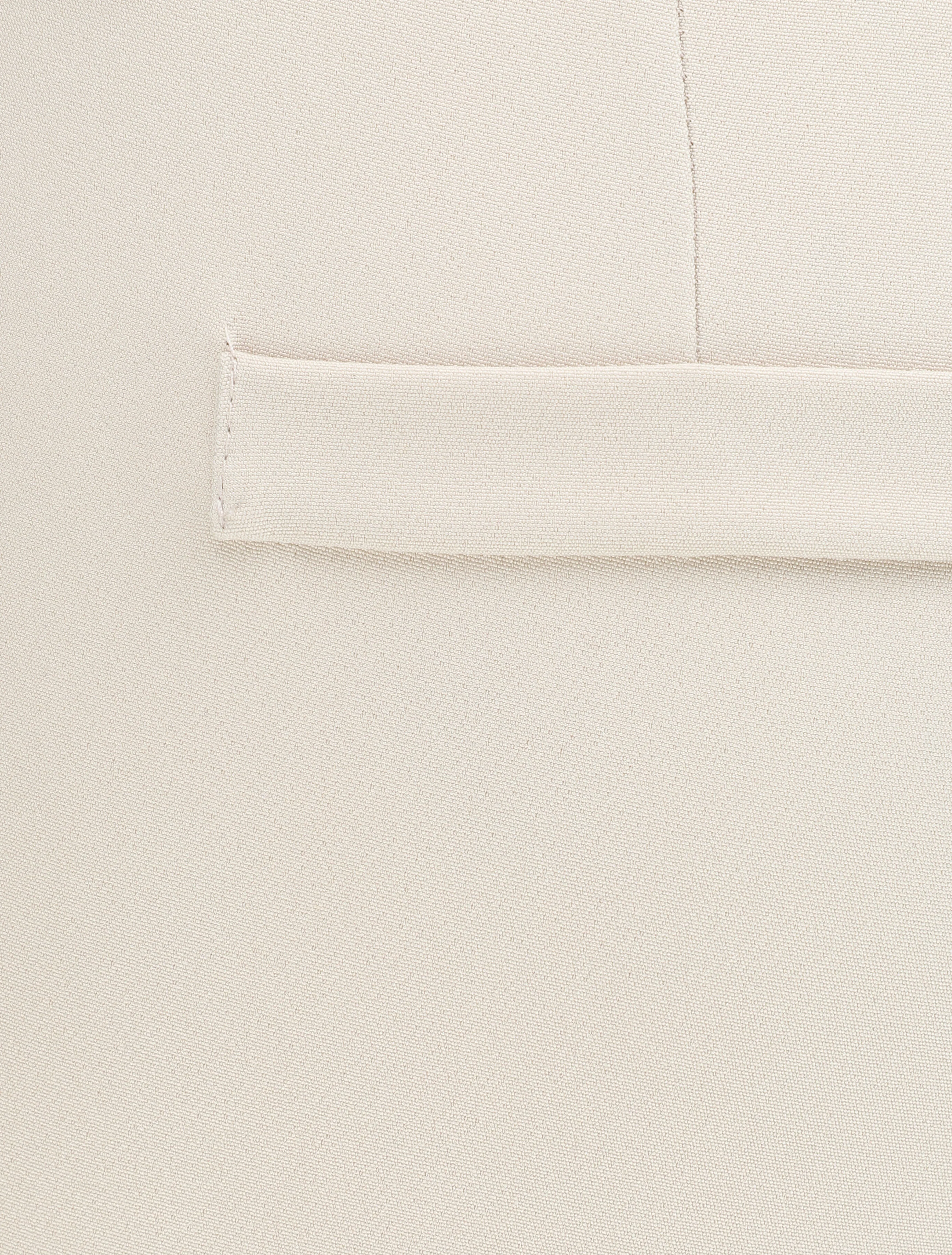 Rechte broek met gesplitste randen - beige - Image 3