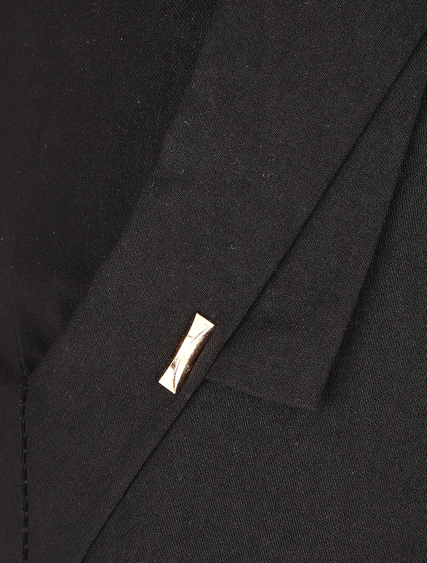 Rechte broek met sierlijke zakken - Zwart - Image 3