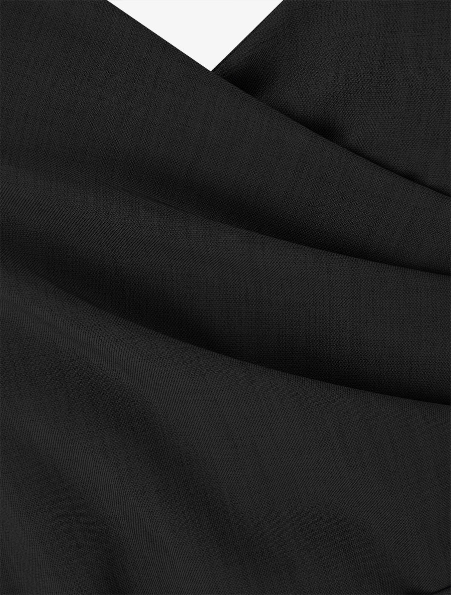 Rechte combinatie met fijne bandjes - Zwart - Image 3