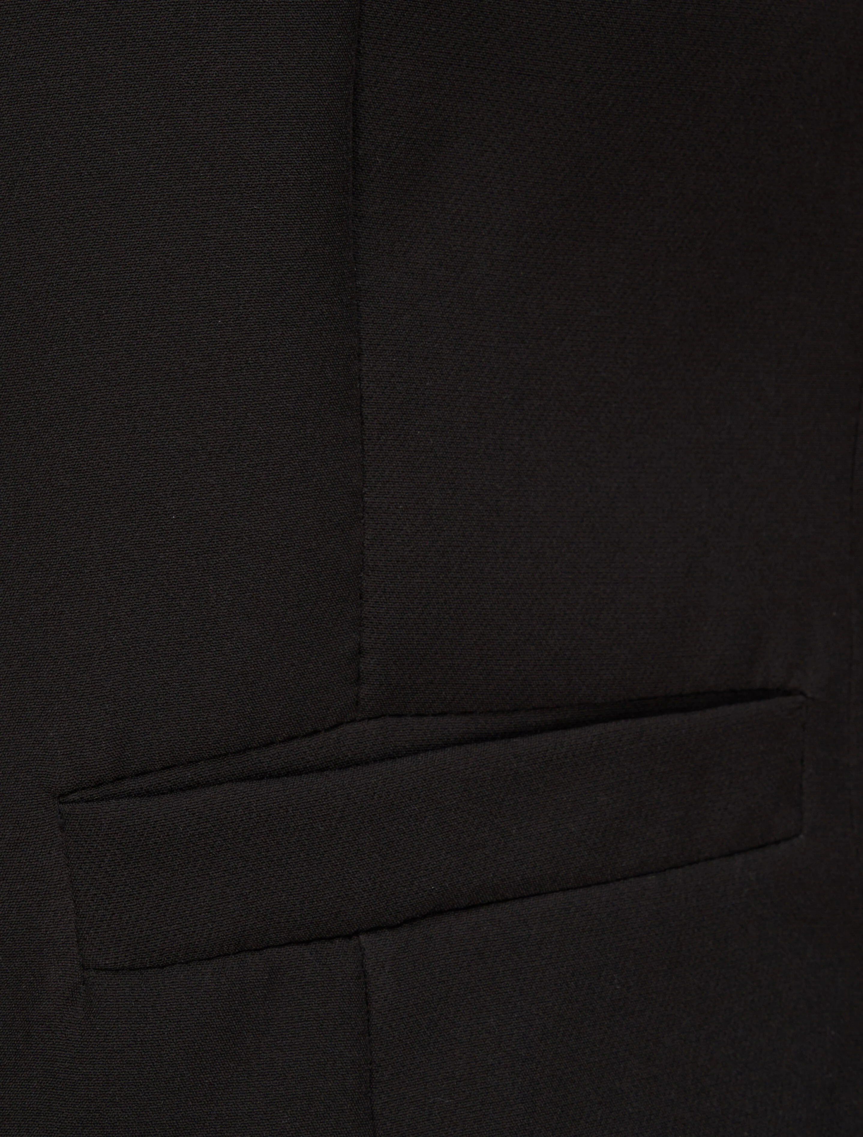Rechte eenkleurige blazer - Zwart - Image 3