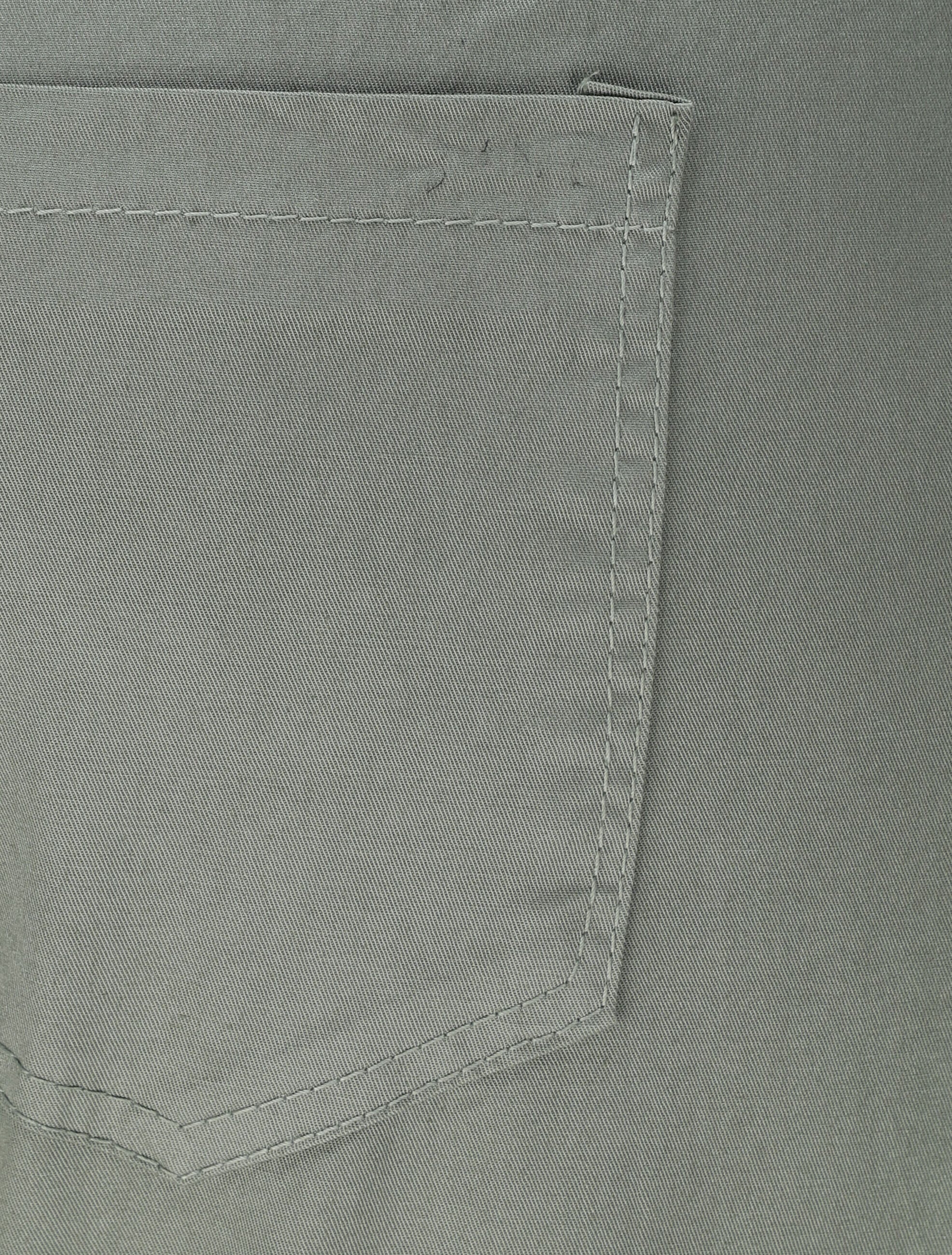Rechte hoge taille elastische broek - Khaki - Image 3