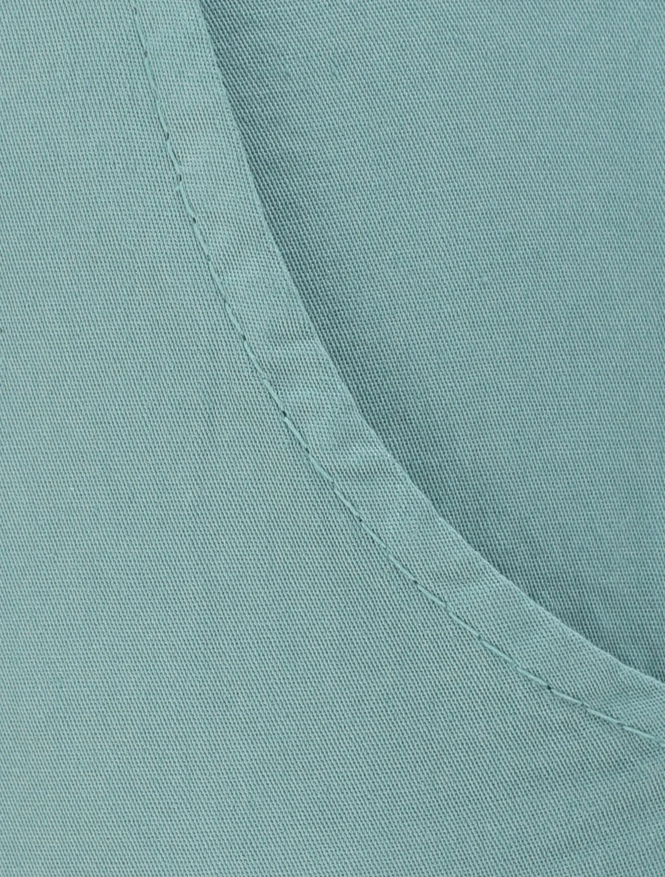 Rechte hoge taille gedrapeerde broek - Zeegroen - Image 3