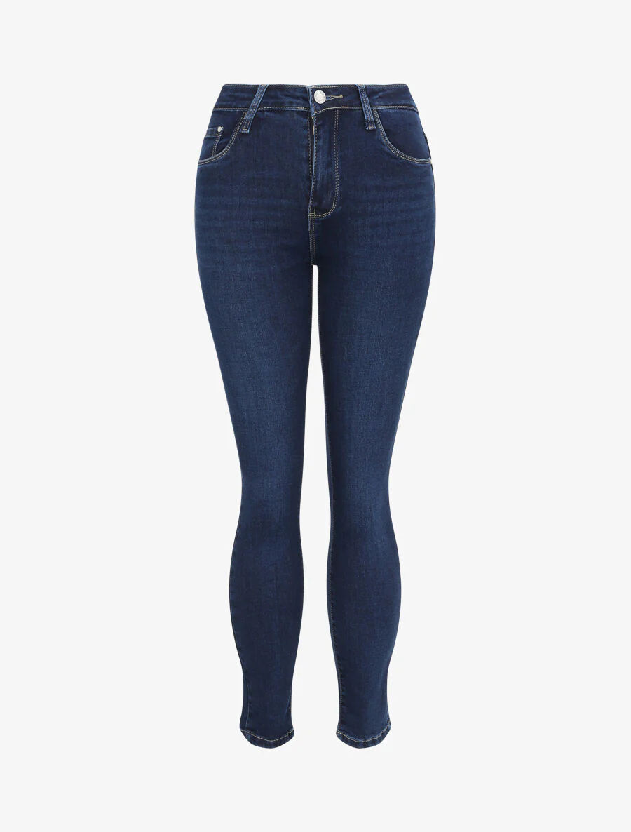 Jean basic recht - Donkerblauw - Image 3