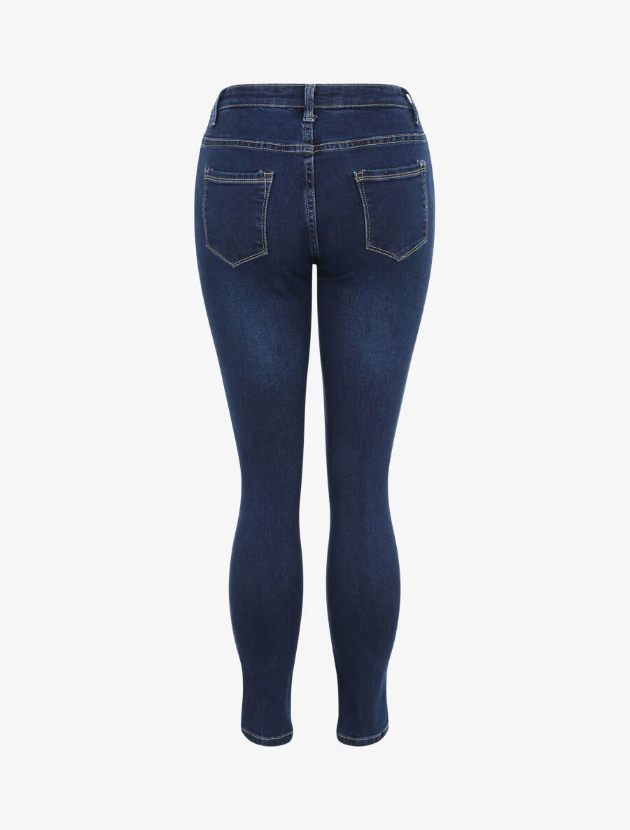Jean basic recht - Donkerblauw - Image 4