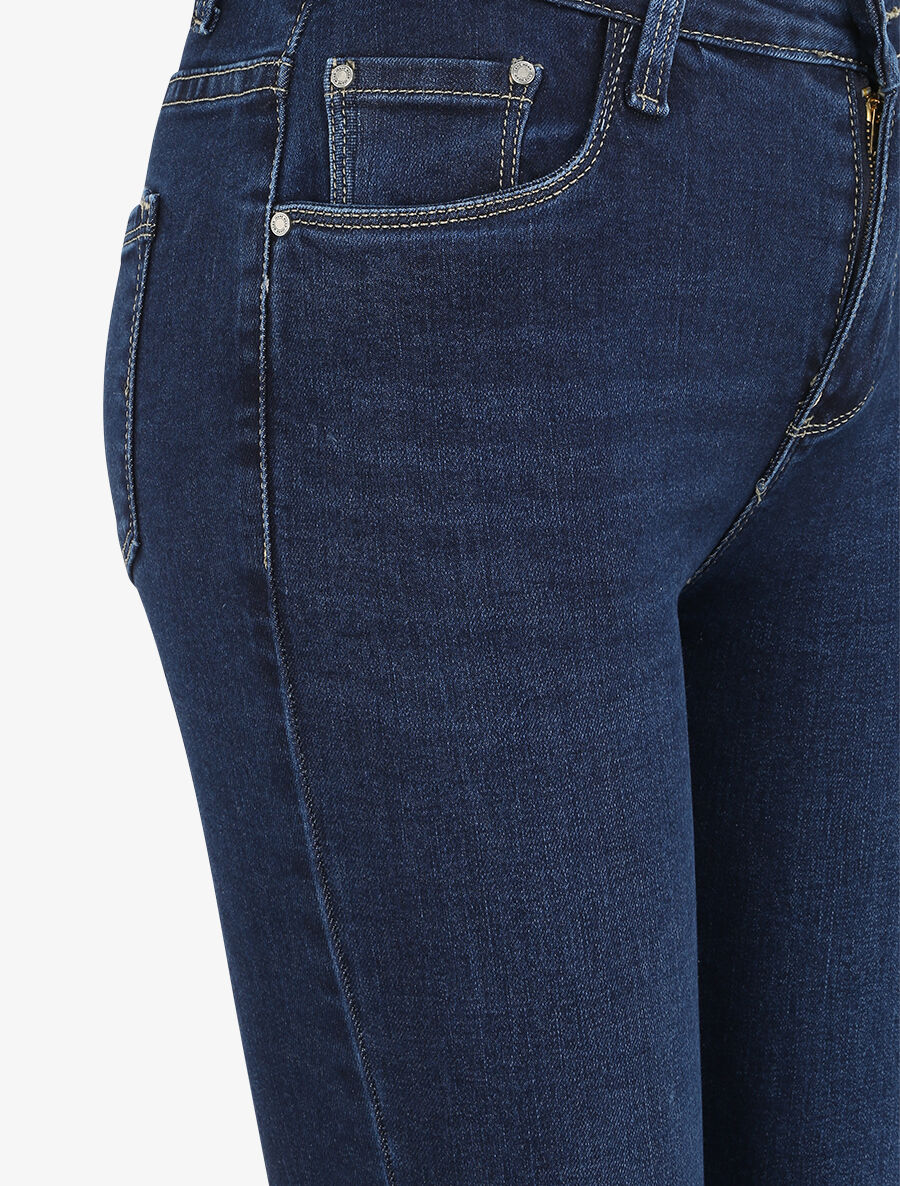 Jean basic recht - Donkerblauw - Image 5