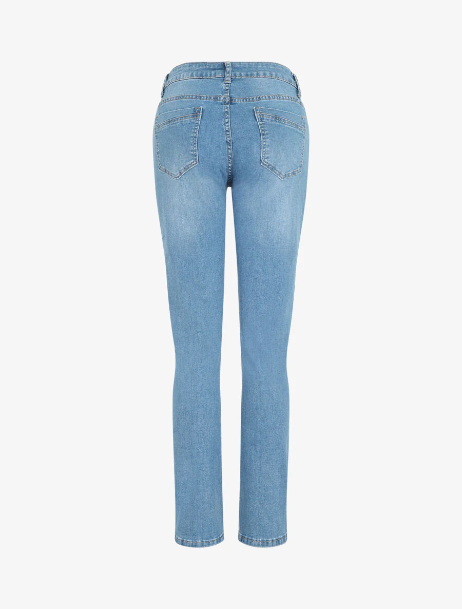 Rechte jeans in grote maat en standaard taille - Lichtblauw - Image 2