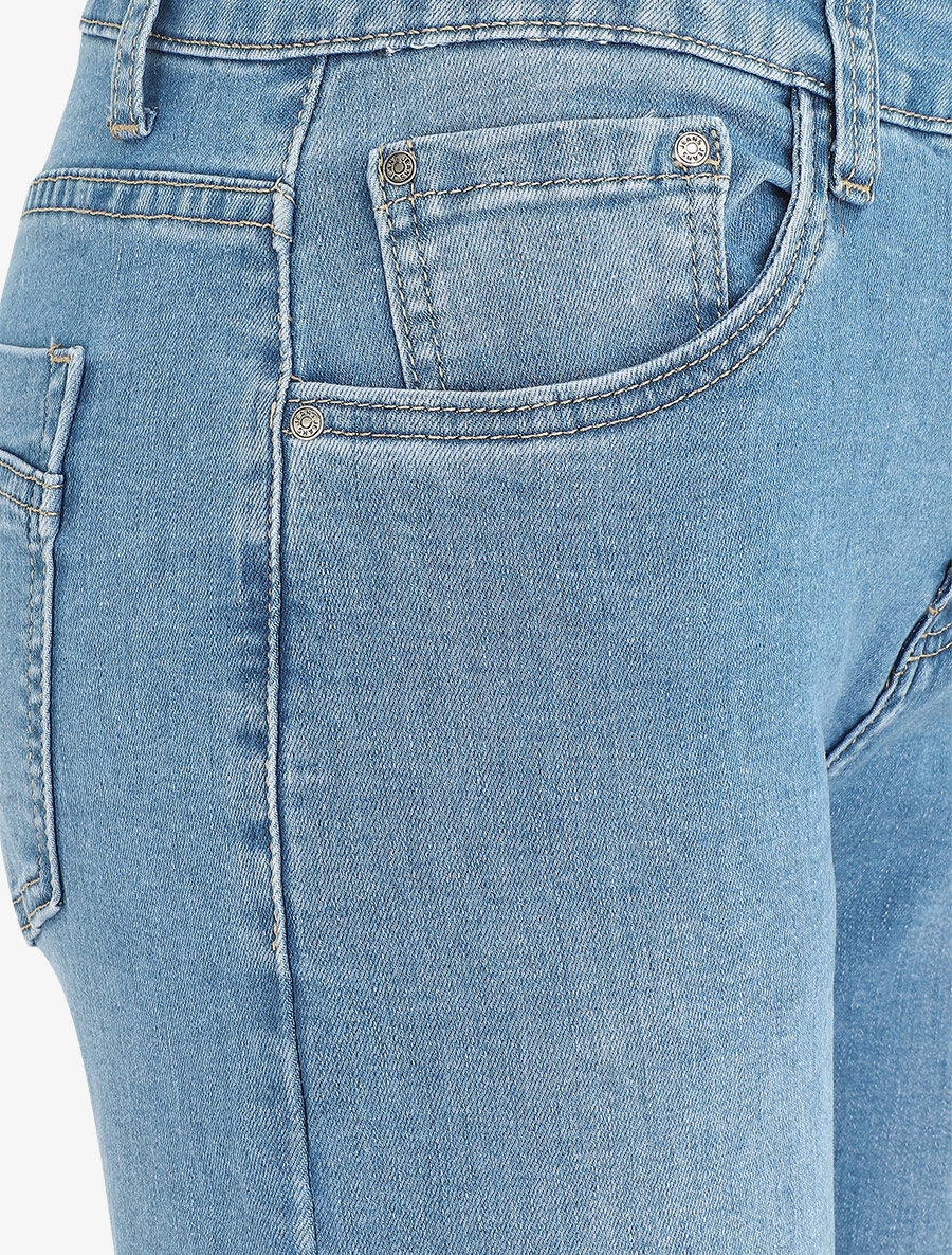 Rechte jeans in grote maat en standaard taille - Lichtblauw - Image 3