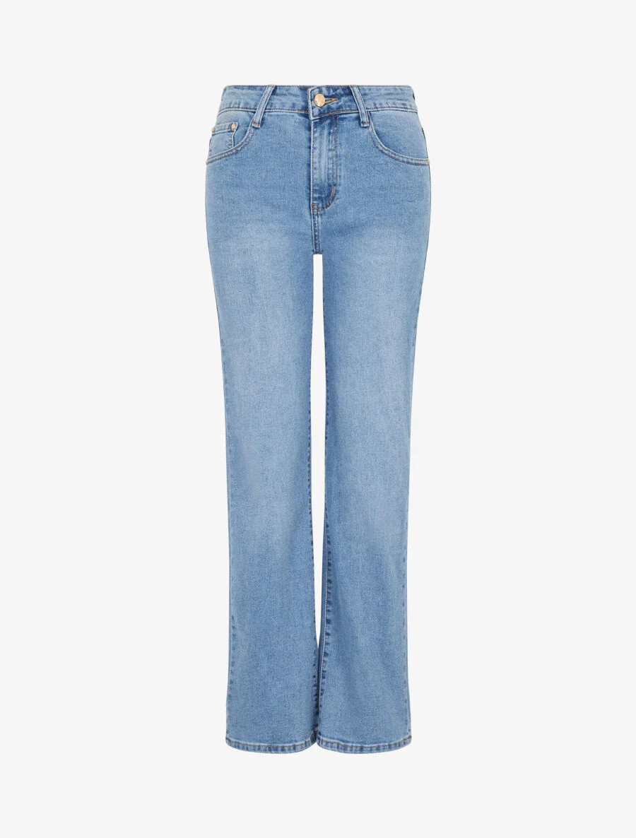 Rechte jeans standaard taille - Lichtblauw