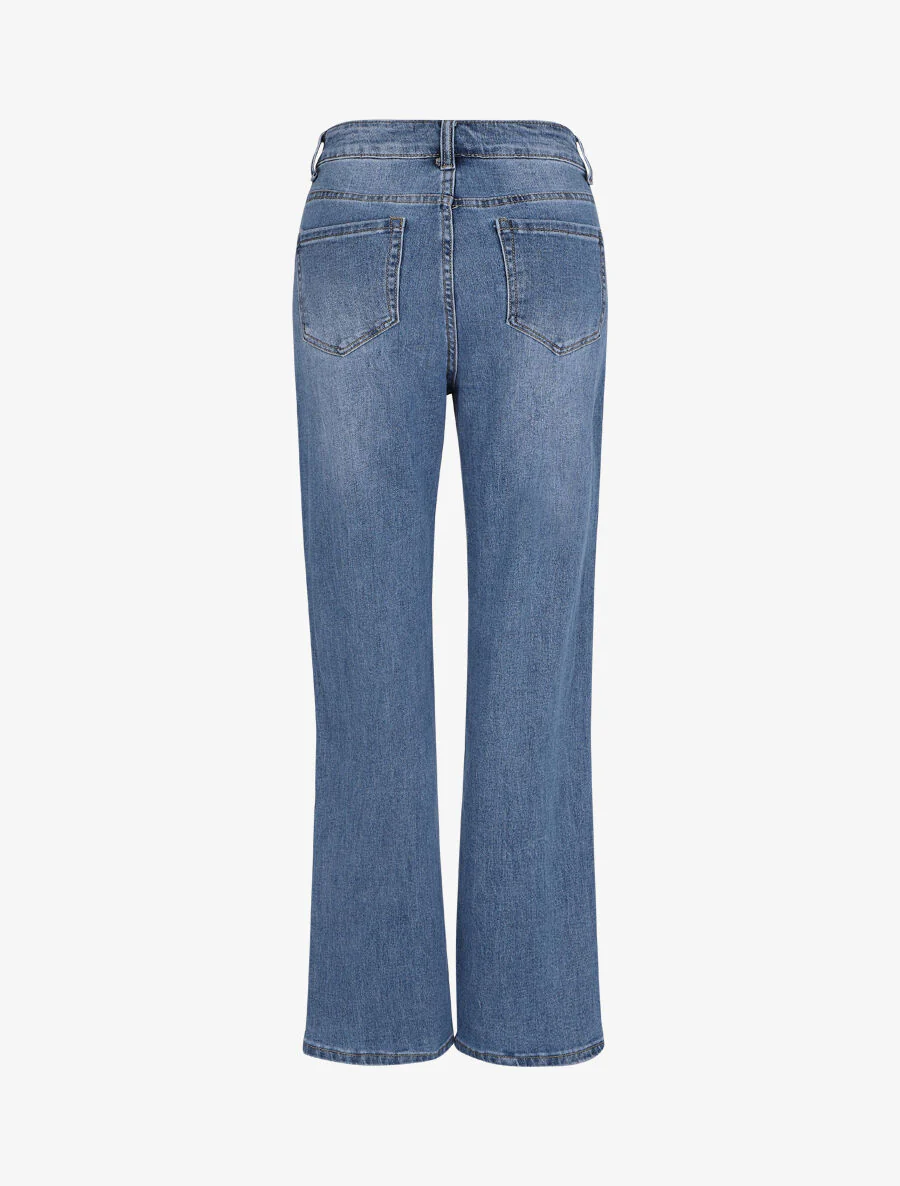 Jean rechte snit standaard taille - Blauw denim - Image 2