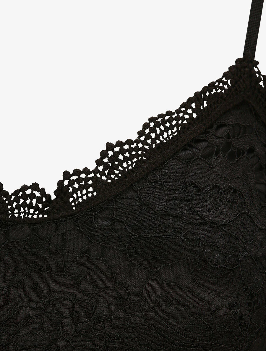 Rechte jurk met bladenprint - Wit - Image 3