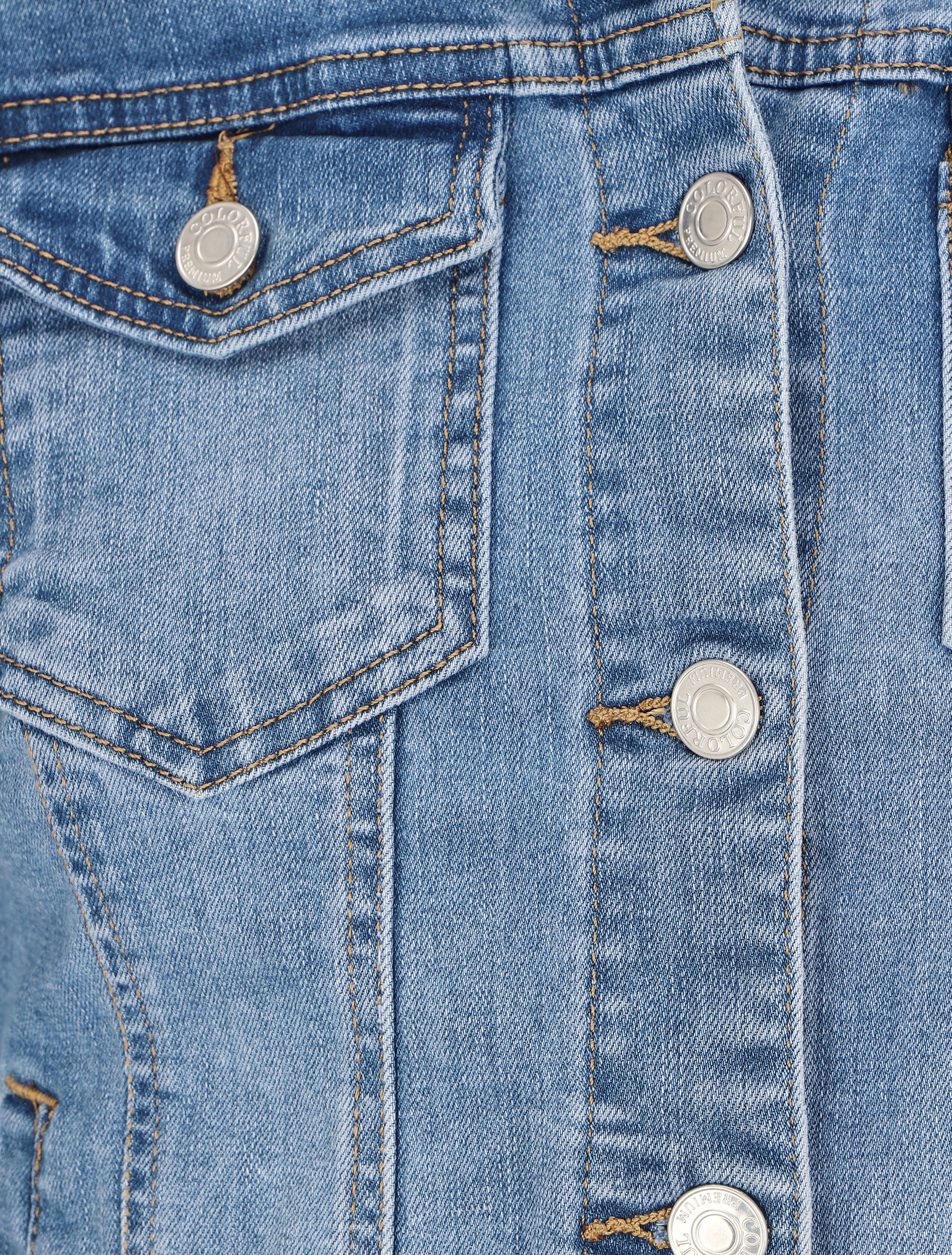 Spijkerjack met rechte snit - Blauw denim - Image 3