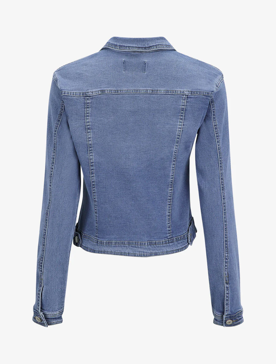 Rechte spijkerjas - Blauw denim - Image 2
