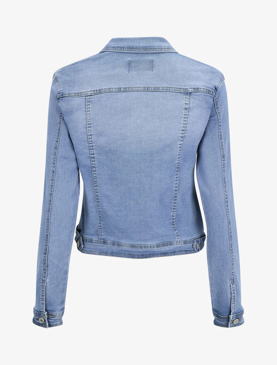Rechte spijkerjas - Blauw denim - Image 2