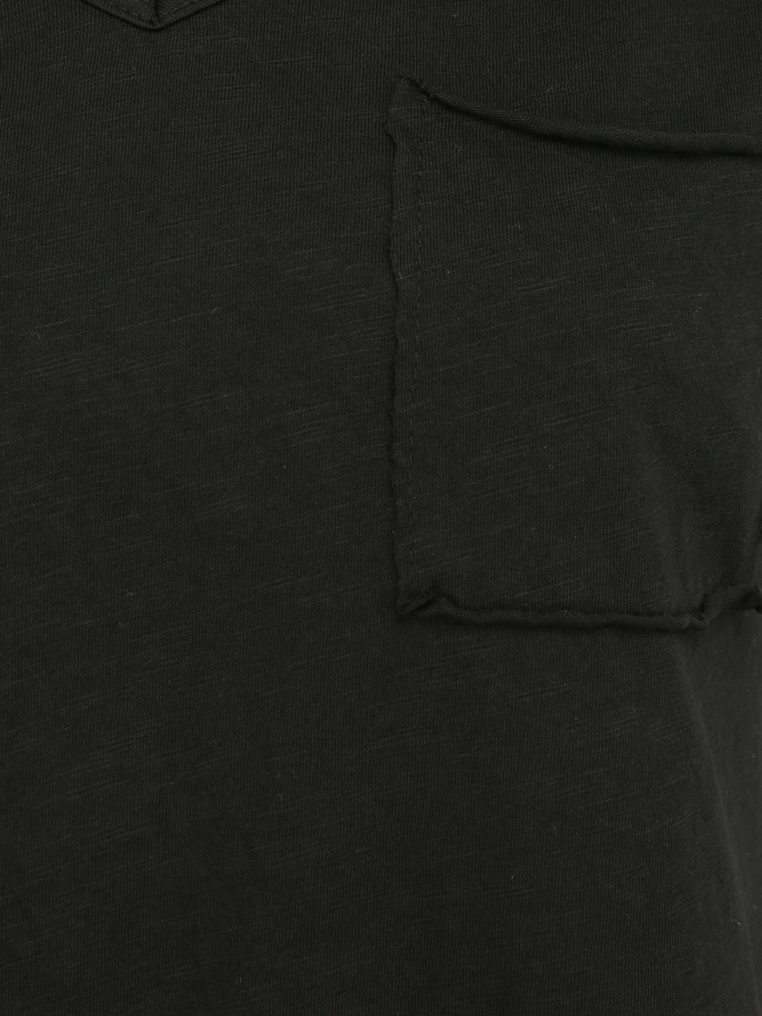 Recht effen T-shirt met korte mouwen - Zwart - Image 3