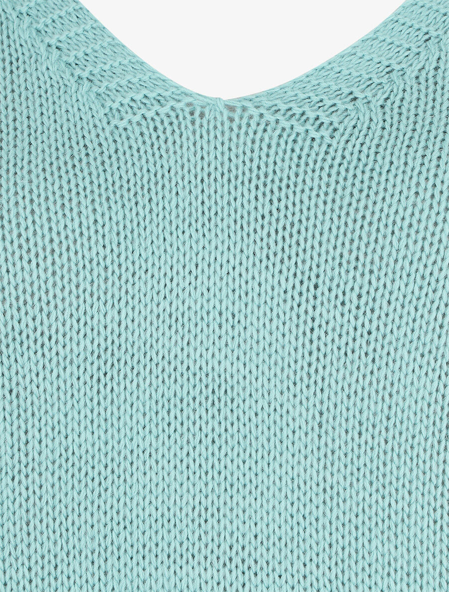 Rechte trui met stijlvolle rug - Lichtblauw - Image 4