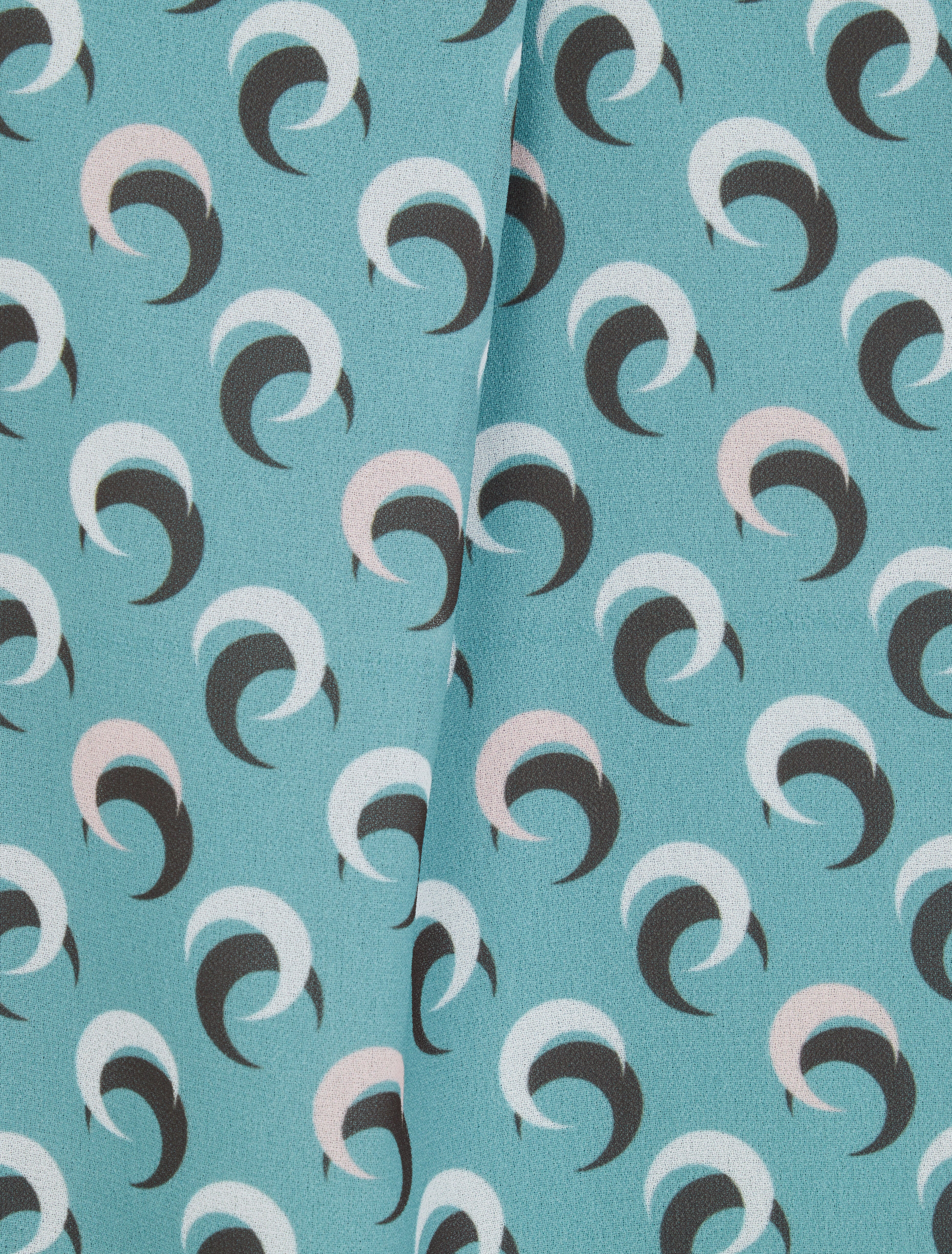 Rechts boven mouwloos met halve maanprint - Lichtblauw - Image 3