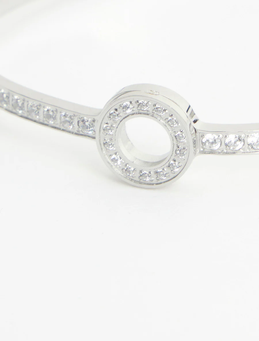 Ring met cirkelpatroon met strass-steentjes - Geld - Image 3