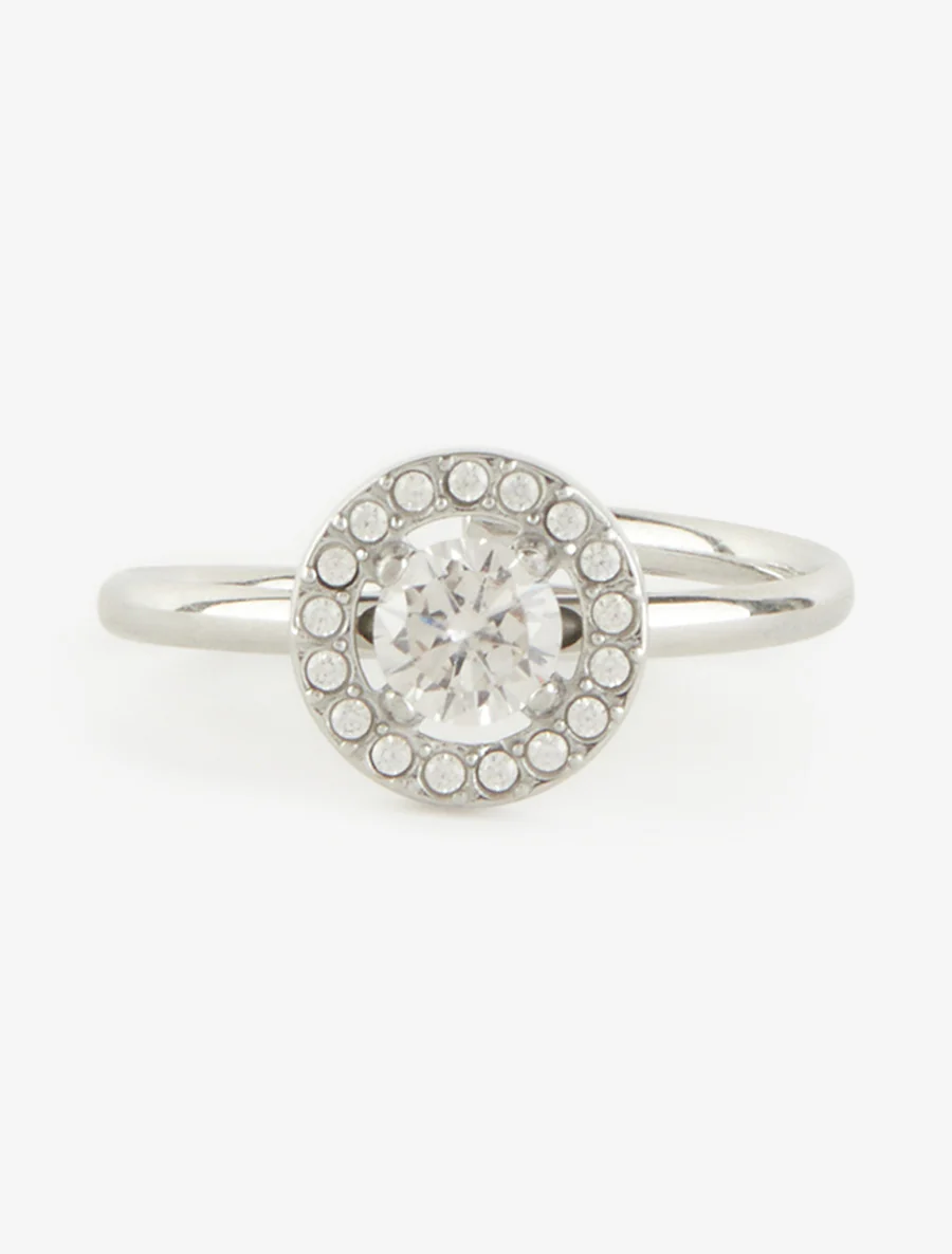 Ronde solitaire stijl ring in zirkonia. - Geld - Image 3