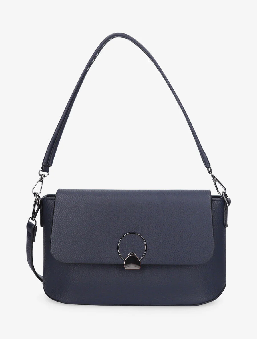 Roxane baguette tas - Marineblauw
