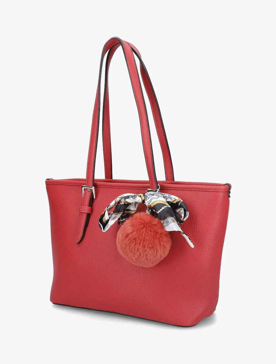 Justine boodschappentas - Rood - Image 2