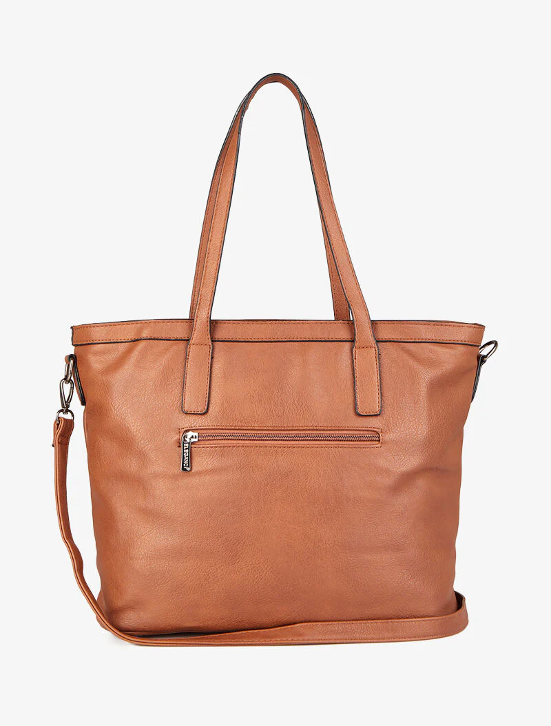 Shopper tas met zak Melinda - Camel - Image 3