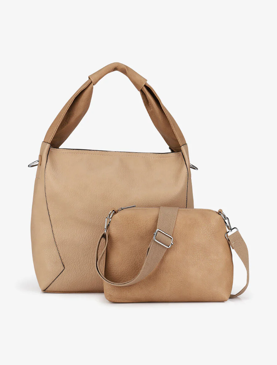 Saïma draagtas en clutch - taupe - Image 5